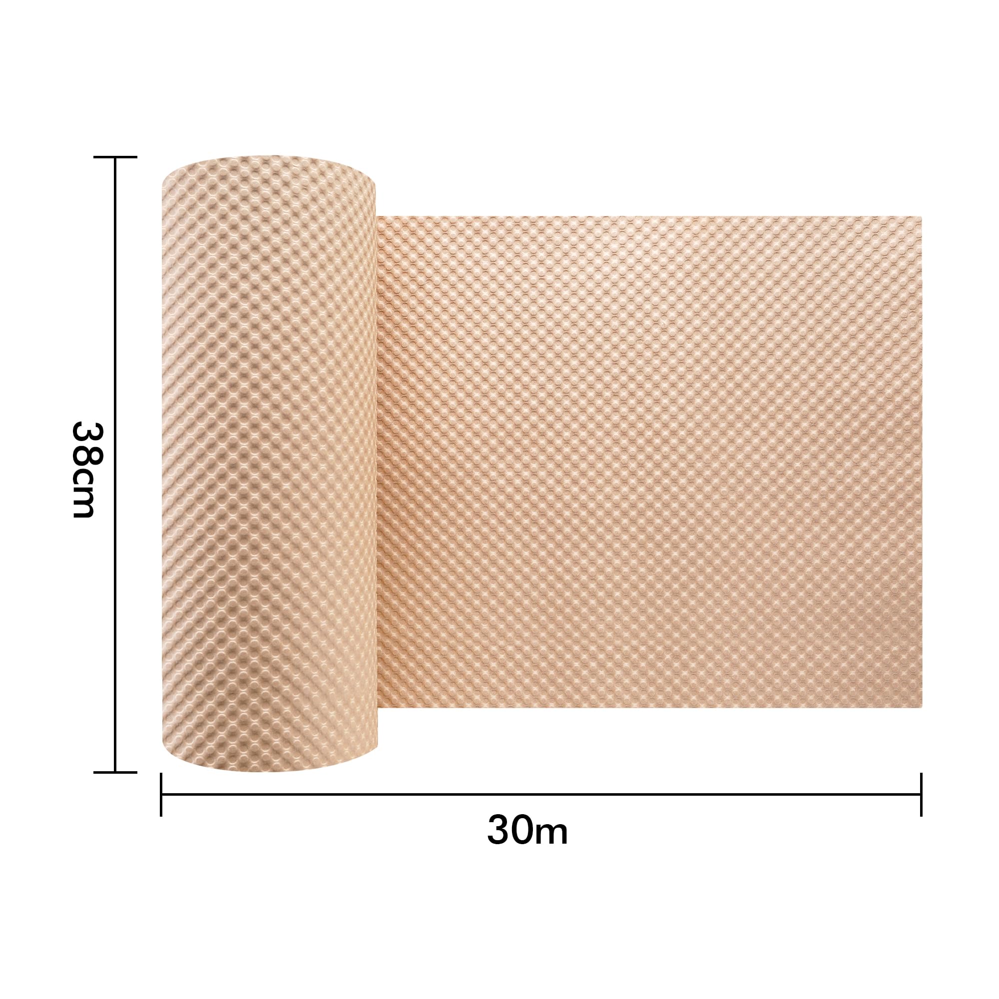 Rotolo di carta a bolle d'aria, carta da imballaggio per traslochi, spedizioni e confezioni regalo, materiali di imballaggio sostenibili per scatole mobili e articoli fragili (38CM x 30M)