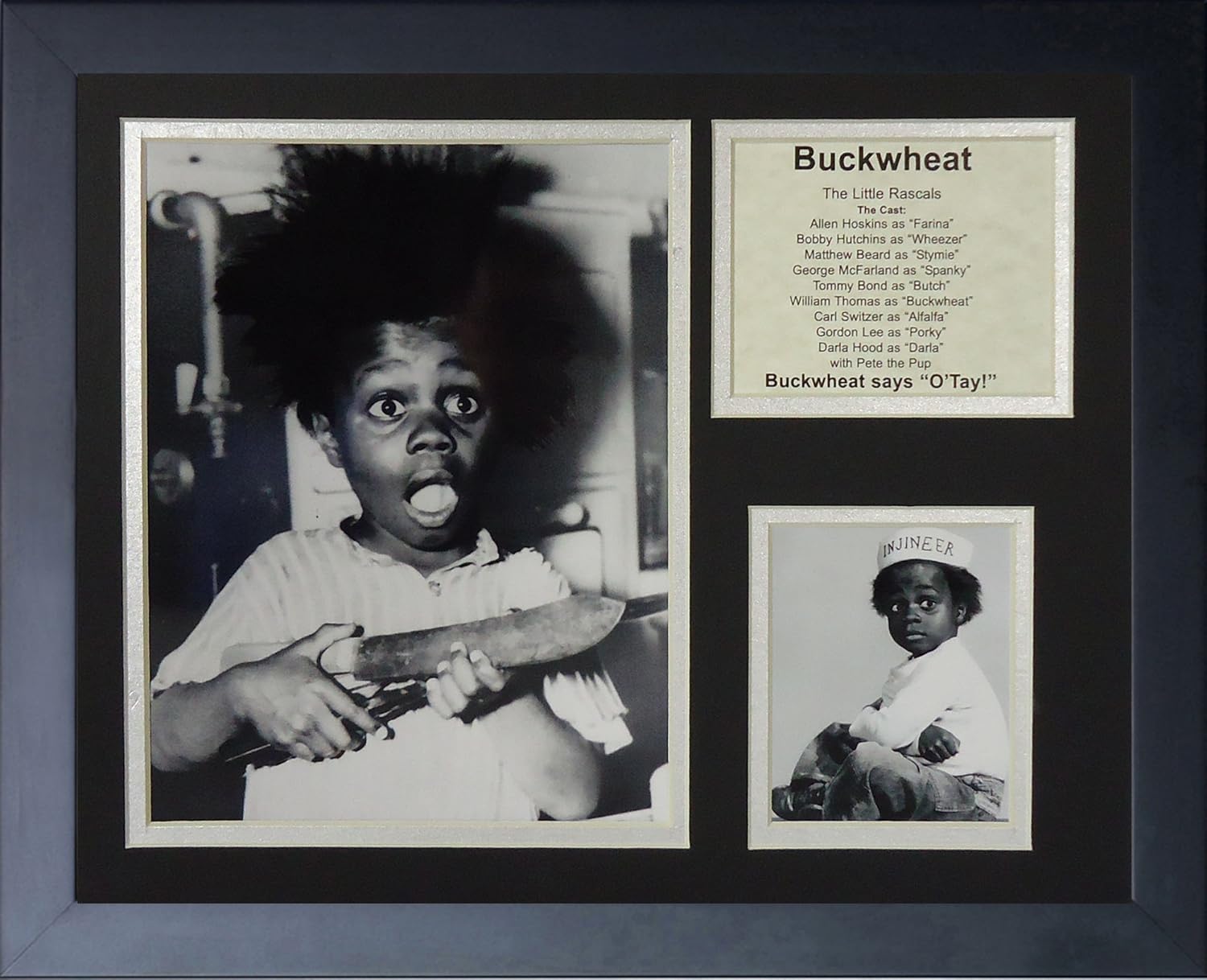 Legends Never Die Buckwheat Portrait Framed Photo Collage, 11 x 14inch