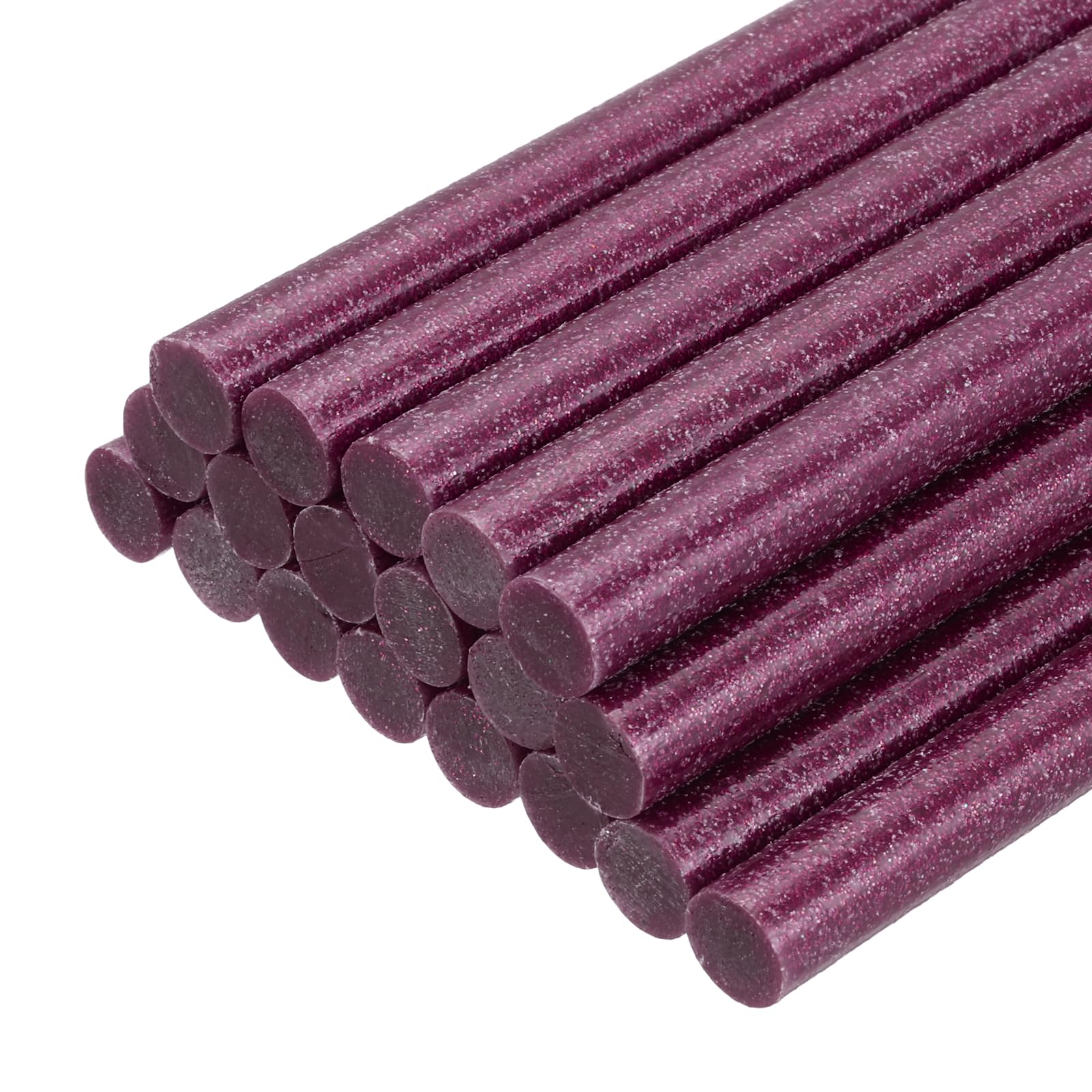 PATIKIL Hot Glue Sticks for Glue Gun, 20 Pcs Colored Hot Melt Adhesive Bulk Sticks for DIY Craft Projects Art Decoration Home Repairs, Rose Red (11mm x 100mm)