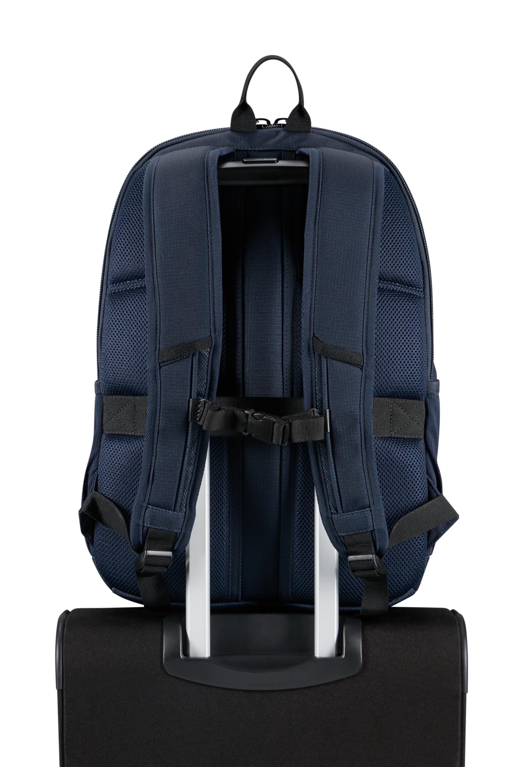 American Tourister Urban Groove UG26 - Mochila PC 15.6" (46 cm) - Mochila Business & Escolar con Portabotellas, Ergonómica, Smart Sleeve - 27L - Dark Navy
