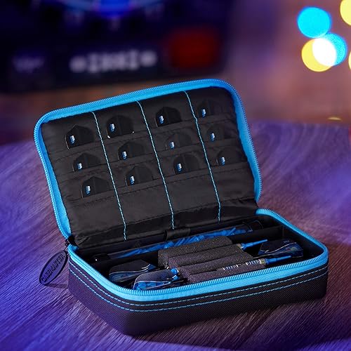 Miniatura 8 de Casemaster Plazma - Estuche para dardos de punta suave y de acero, tiene capacidad para 3 dardos y cuenta con tubo de almacenamiento integrado y