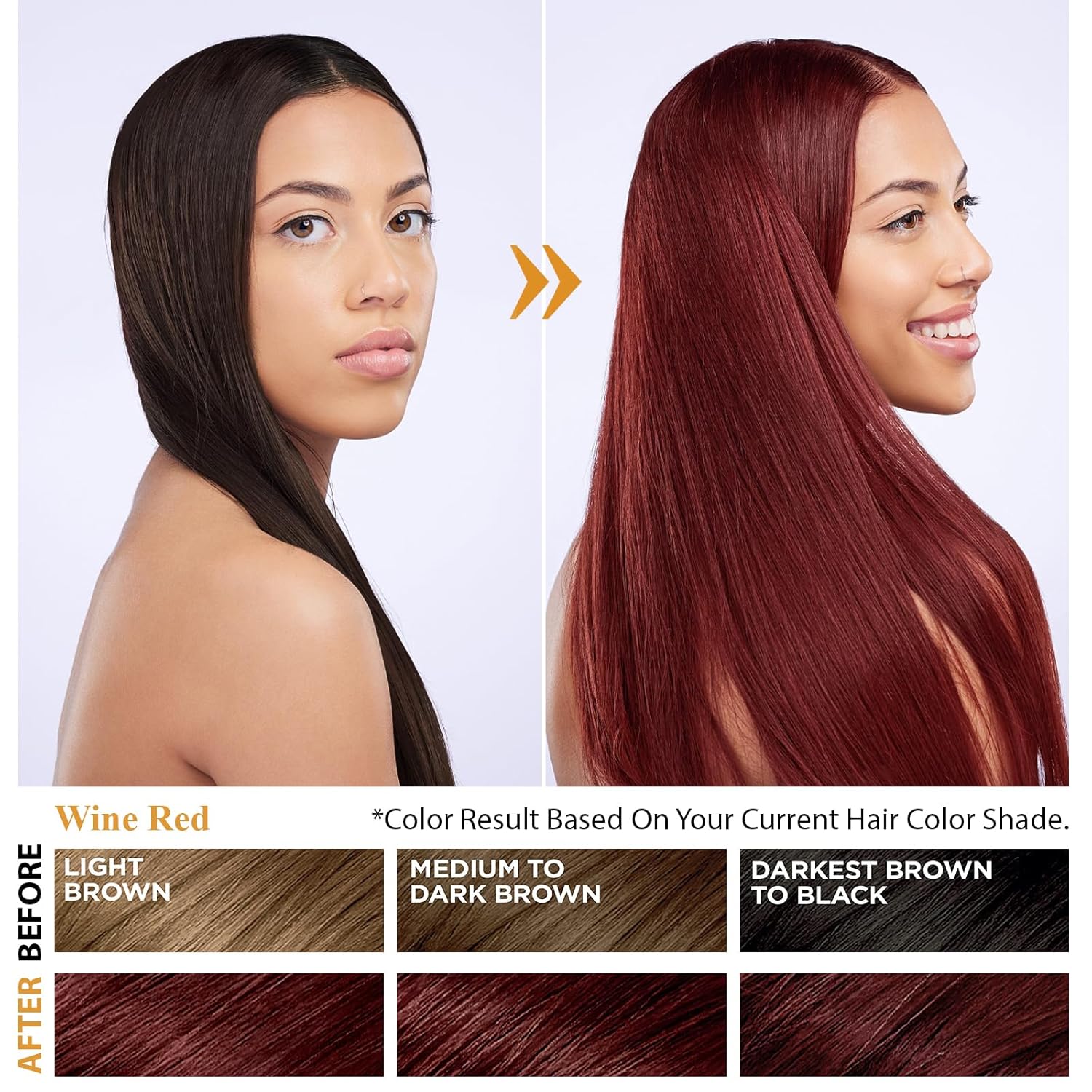 Hair Dye Shampoo in Burgundy - Washes In Rich Color, Easy At-Home Color Shampoo Hair Dye for Women & Men, 3-in-1 Hair Color & Care for Natural-Looking Gray Coverage, Instant & Long-Lasting, 16.9 Fl Oz - Image 2