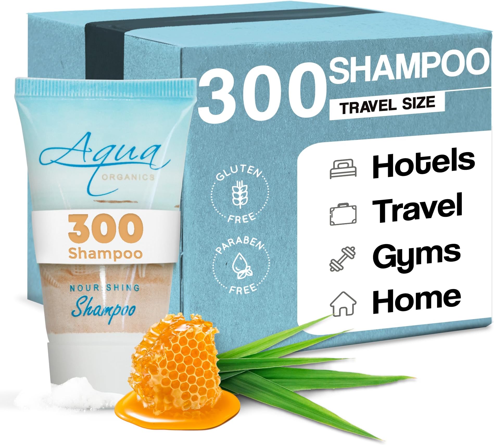 Shampoo, Travel Size Hotel Amenities, 1 oz (Case of 300)