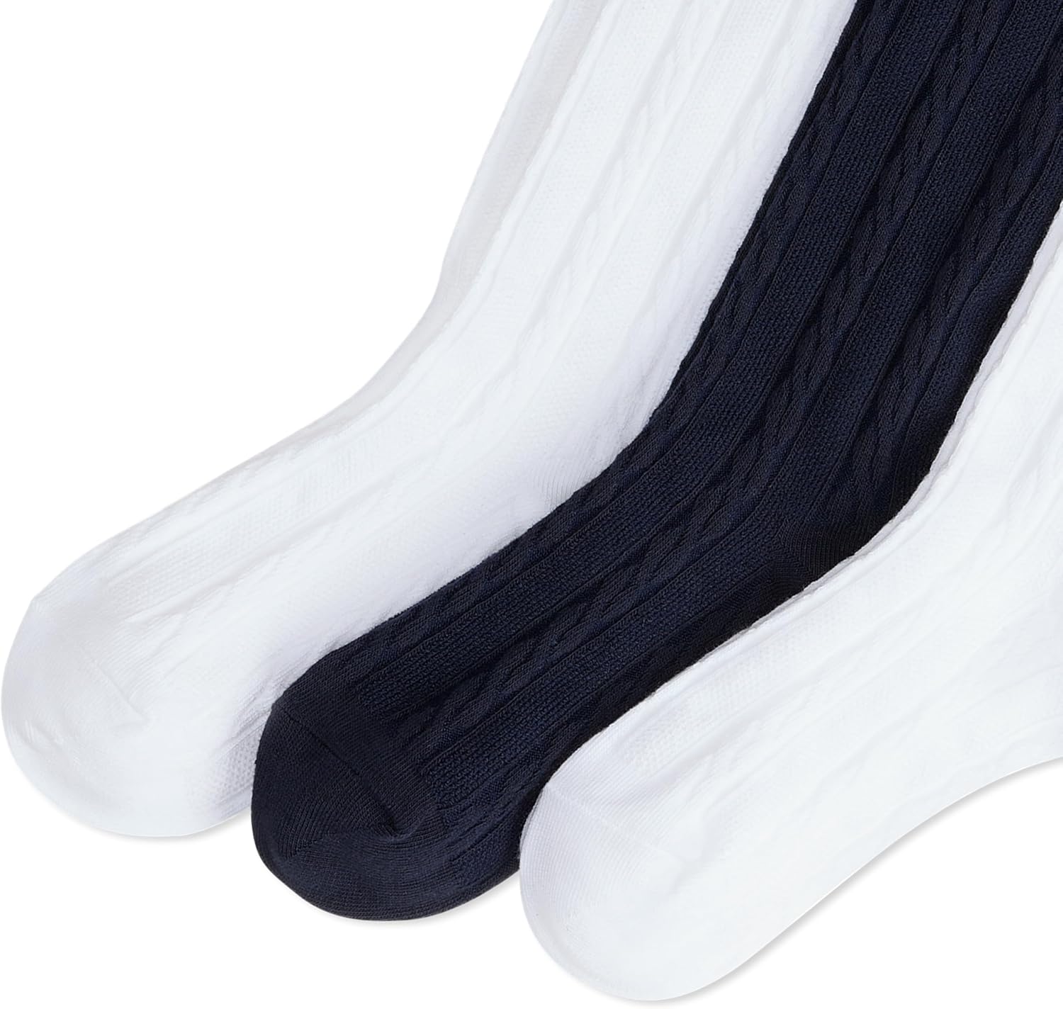 Polo Ralph Lauren Girl's Cable Knee High Socks - 3 Pair Pack