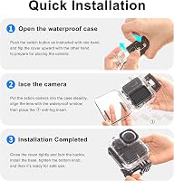 FiTSTILL 50 m 164 ft vízálló búvár tok DJI Osmo Nano készülékhez gyorskioldóval páramentes betétekkel sznorkelhez és úszáshoz kiegészítő sze 8