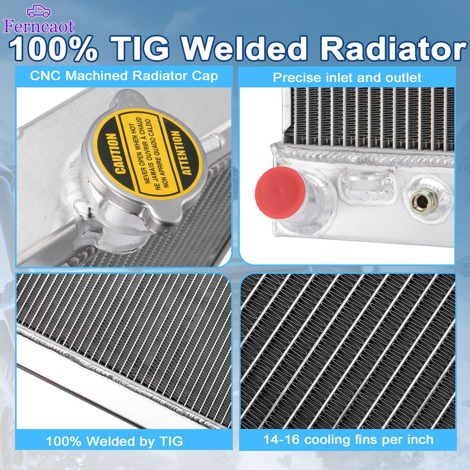 2Row Radiator for 2004-2012 Chevy Colorado GMC Canyon Isuzu i-290 i-370 i-280 i-350 2005 2006 2007 2008 2009 2010 2011 2.8L-3.7L