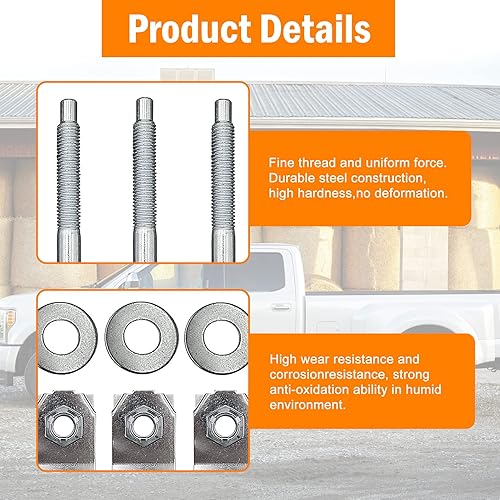 Miniatura 4 de 924-311 Kit de accesorios de montaje de caja de camión para Ford F250 F350 1999-2016 Super Duty reemplaza pernos de cama W706641S900 W708770S436