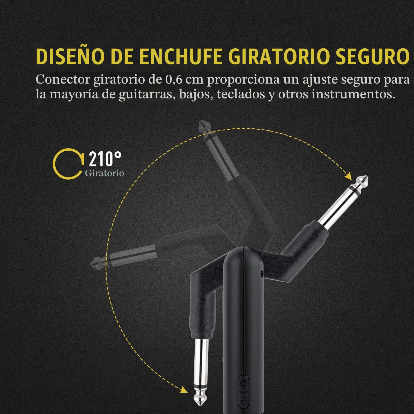 SONICAKE 5,8GHz Sistema inalámbrico para guitarra, transmisor y receptor