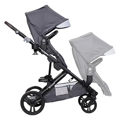 Miniatura 3 de Baby Trend - Segundo asiento para cochecito individual a doble Morph, gris (Dash Grey)