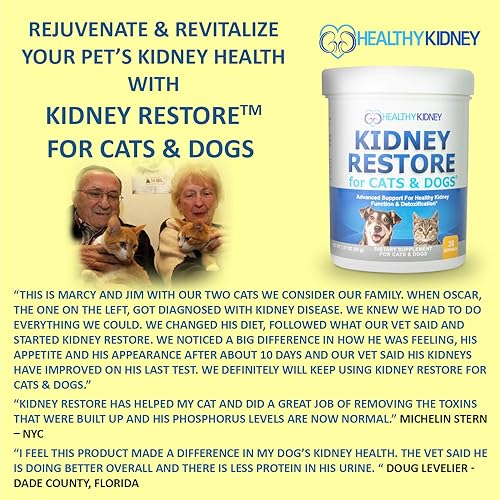 Miniatura 4 de Kidney Restore y escudo renal para gatos y perros, paquete de dos