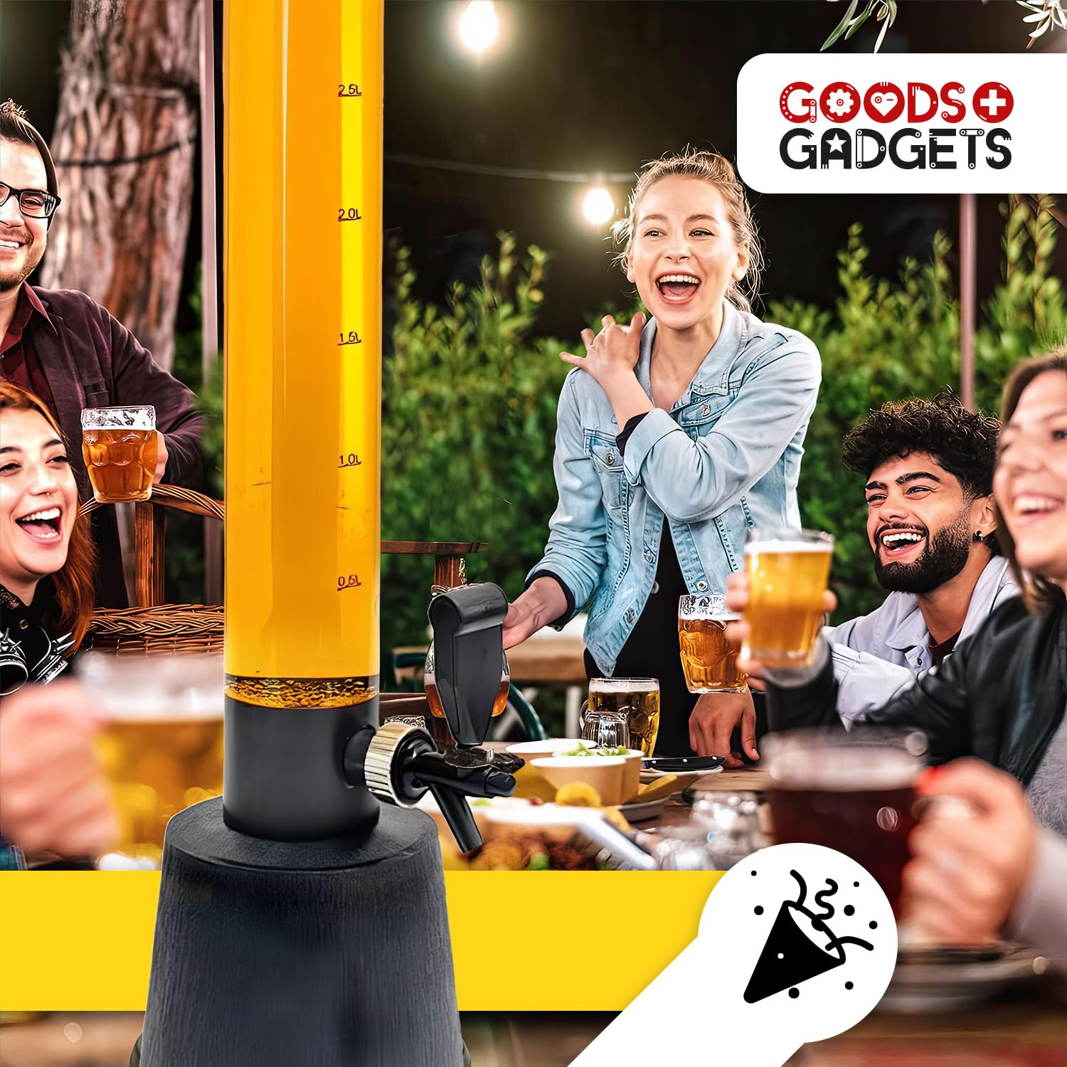 Bierzapfanlage & Biersäule 3,5L – Premium Getränkespender & Bierturm für Partys