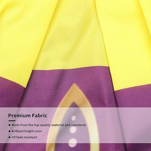 Miniatura 3 de Probsin Mardi Gras - Banderines plisados con bandera de abanico de 15 x 3 pies decoraciones de Mardi Gras de Nueva Orleans suministros de fiesta de