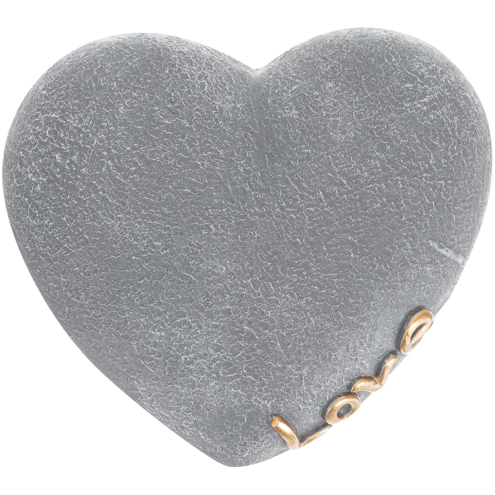 Piedra conmemorativa para perro y gato de resina en forma de corazón para jardín