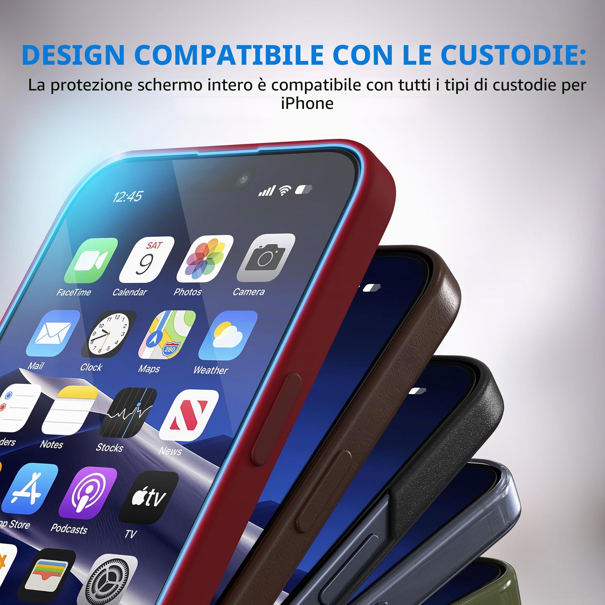 Deppa |2 Pezzi| Pellicola Privacy per iPhone 17 Pro (6,3") con Kit di Installazione Facile | Anti-Polvere e Anti-Bolle | Vetro Temperato Anti-Spia, Ultra Resistente, Copertura Totale, Anti-Graffi