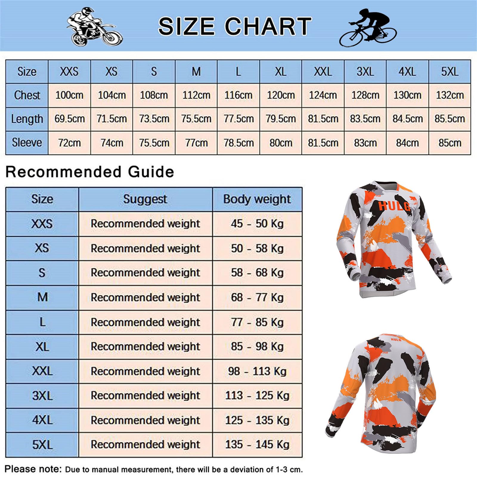 Maillot De VTT à Manches Longues pour Hommes - Respirant et à Séchage Rapide - T-Shirt De Course De Motocross BMX