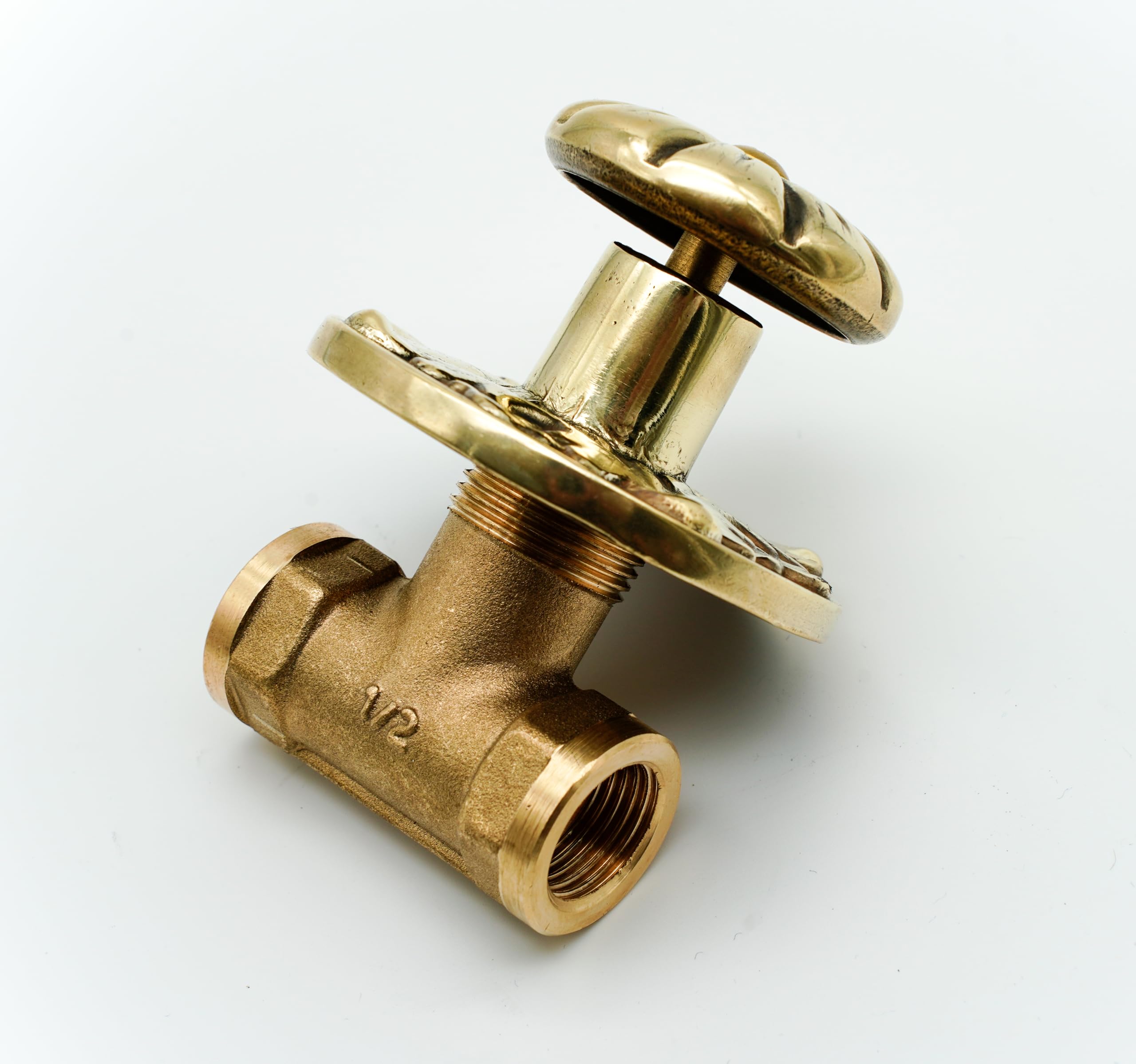 L'Artistica F.LLI PERINCIOLI | Grifo empotrado con tornillo casquillo FF 1/2" M, grifo de latón para fuentes de columna o pared, 51 x 48 mm