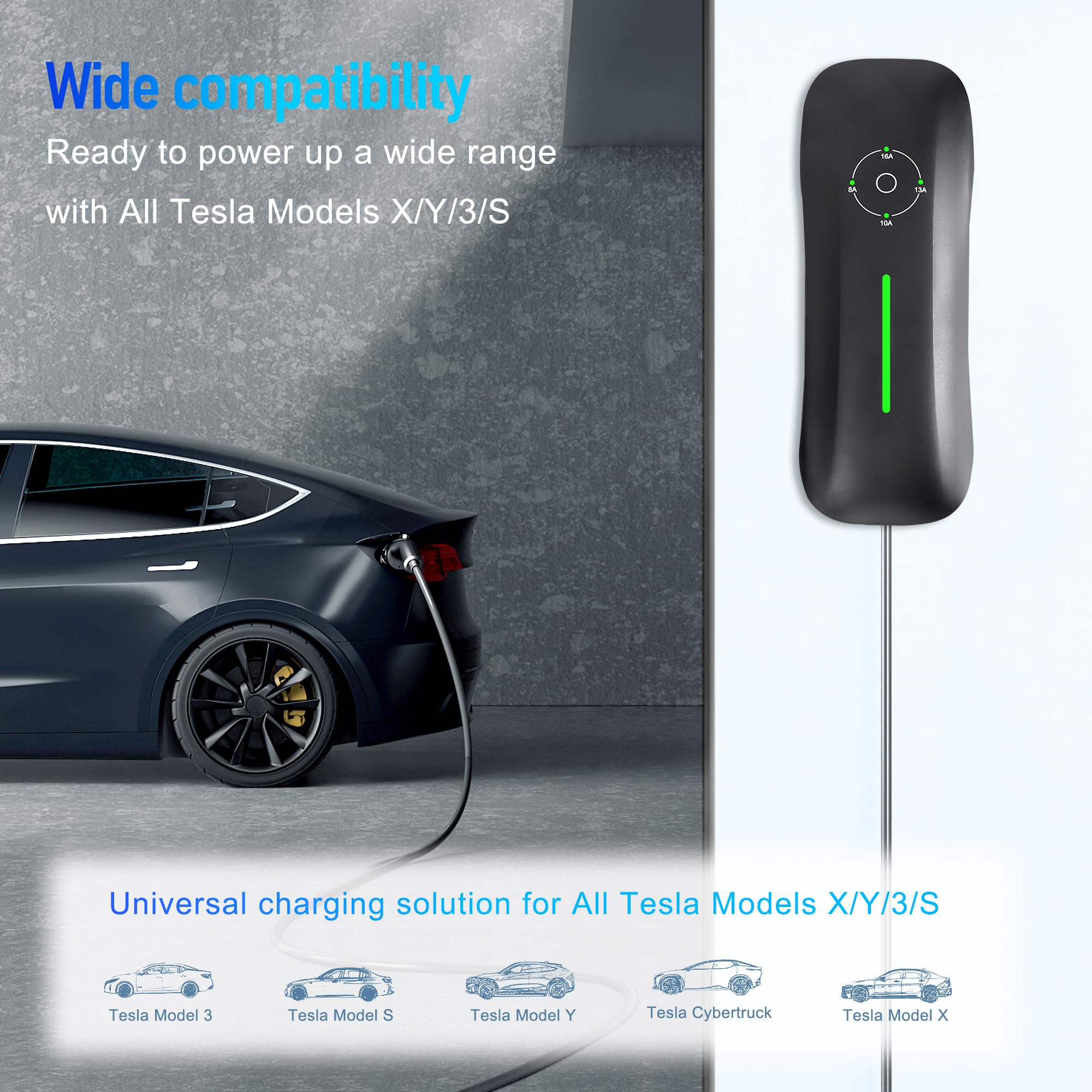 Amazon.co.jp: Noviitus 電気自動車充電ステーション Tesla用 16
