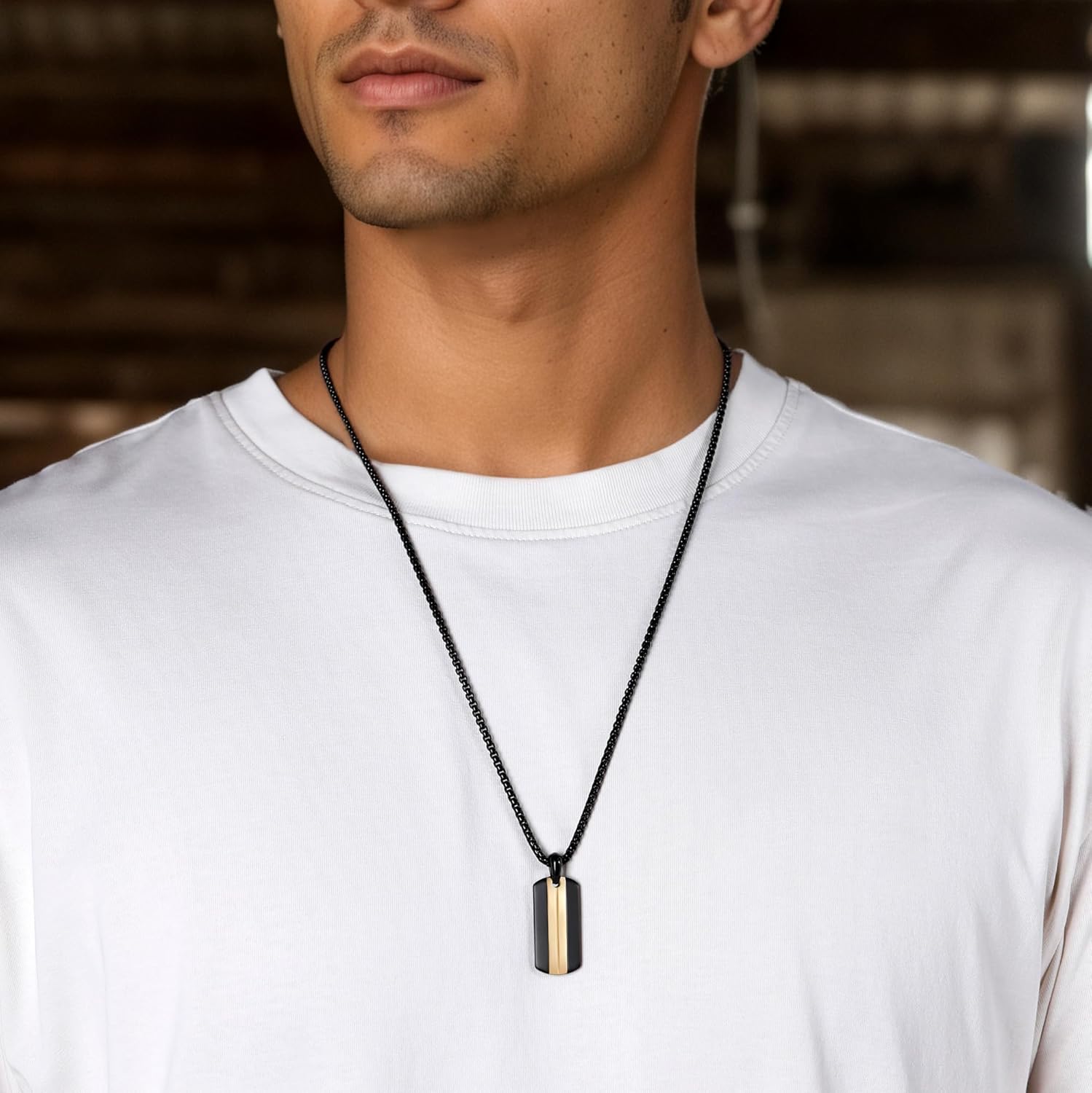 Bible Verse Dog Tag Necklace for Men Women with Steel Box Chain Religious Jewelry Gifts for Women - Image 4