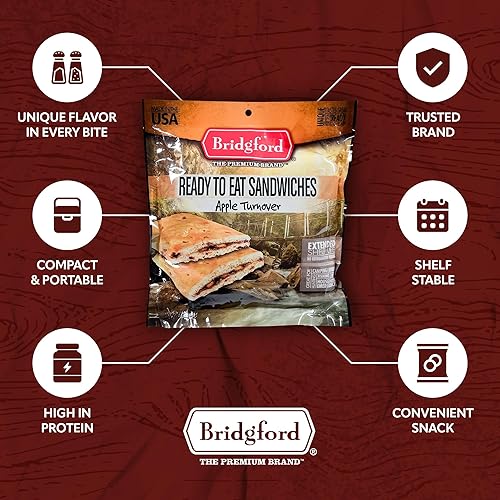 Vista 34 de Bridgford Tostada francesa rellena – Snack de desayuno estable – Paquete de 3 – Alimento nutritivo de supervivencia para camping, suministro