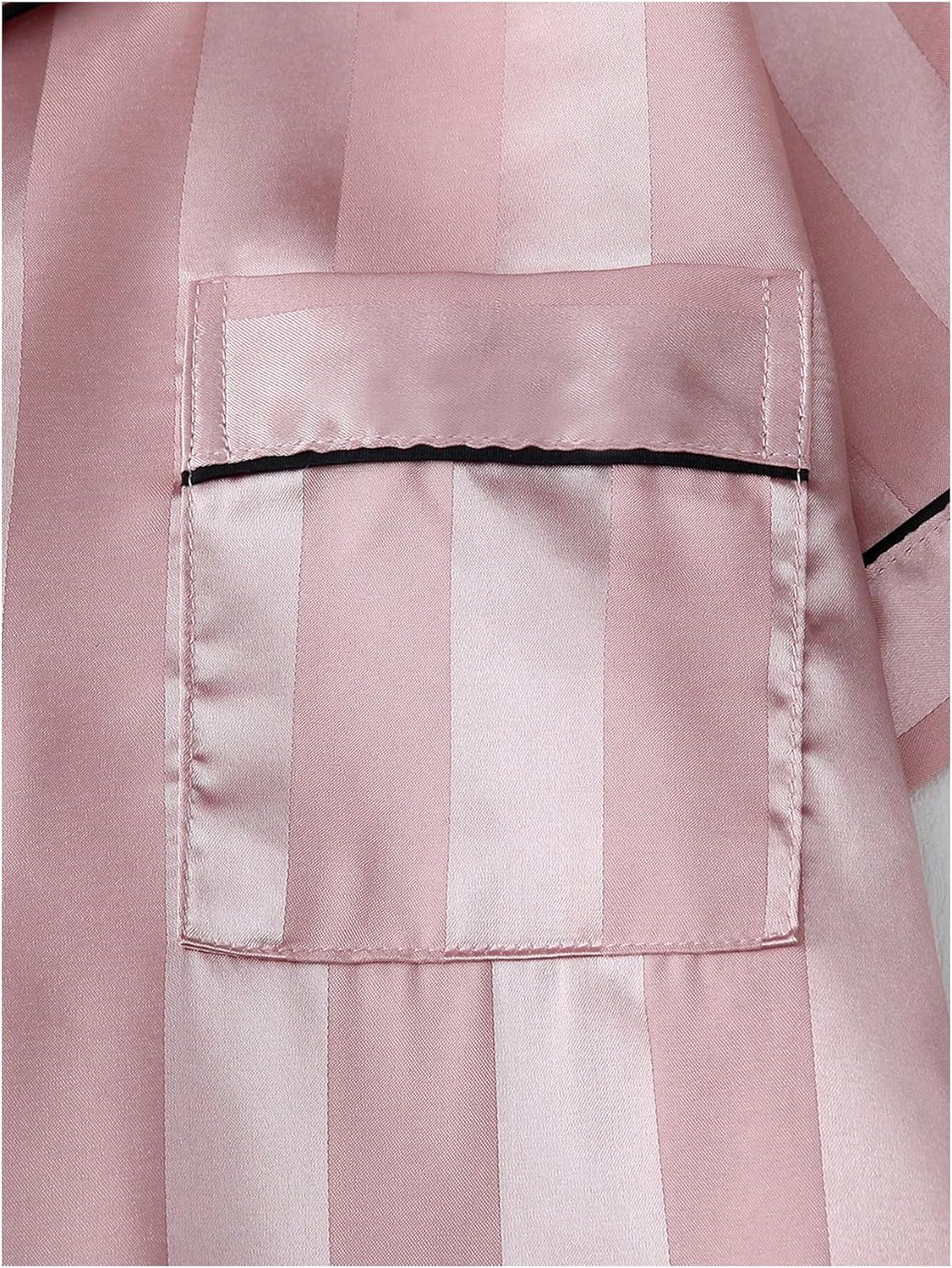 SHENHE Women's 2 Piece Pajama Sets 2 Pack Fall Pajamas Satin Button Shirt with Shorts Cute Pj Set Lounge Pjs - Image 4