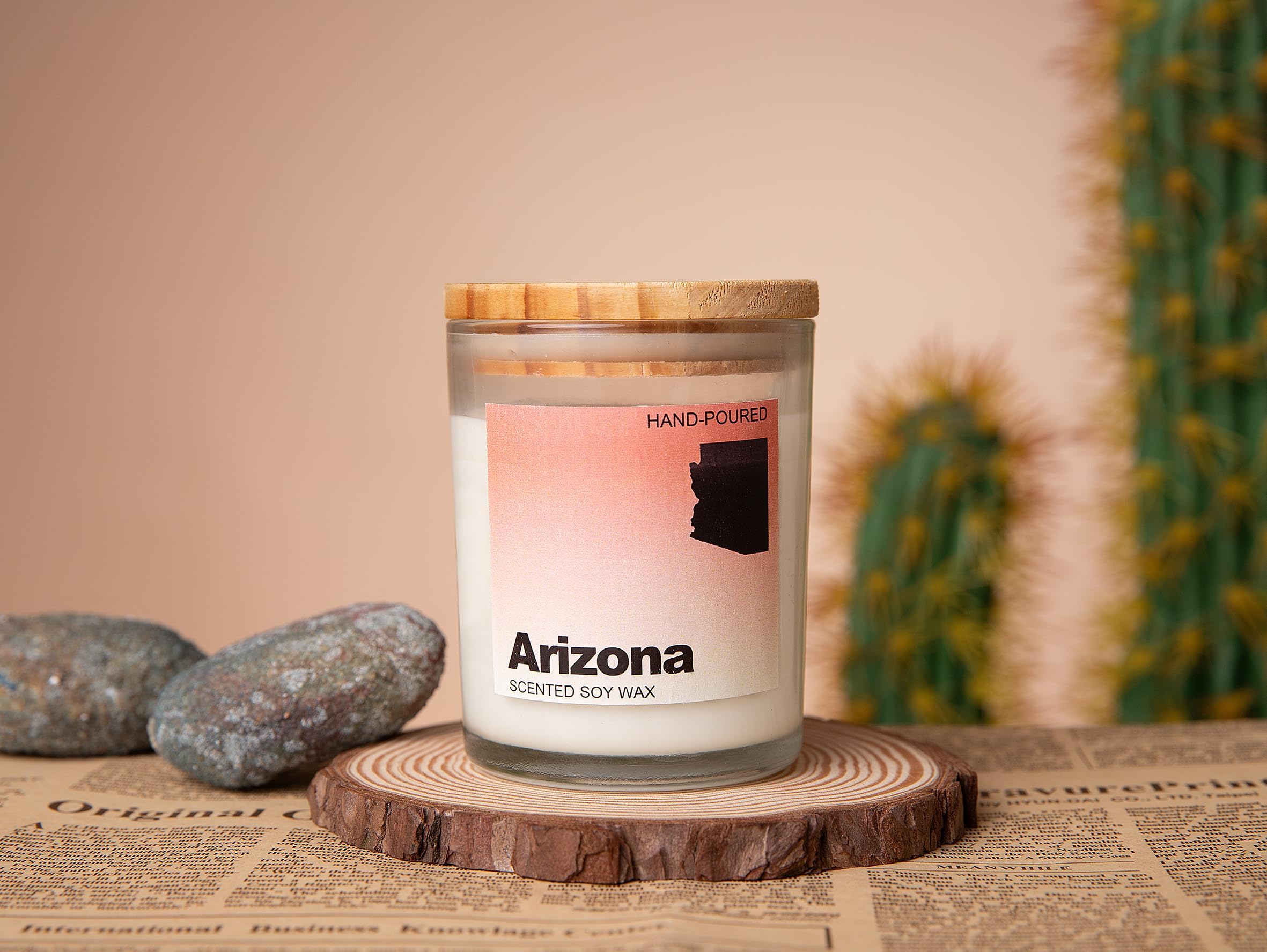 Arizona Gifts, Arizona Souvenirs & Gifts, Home Sick Jasmine Scented Candle, Natural Soy Wax & Natural Essential Oils