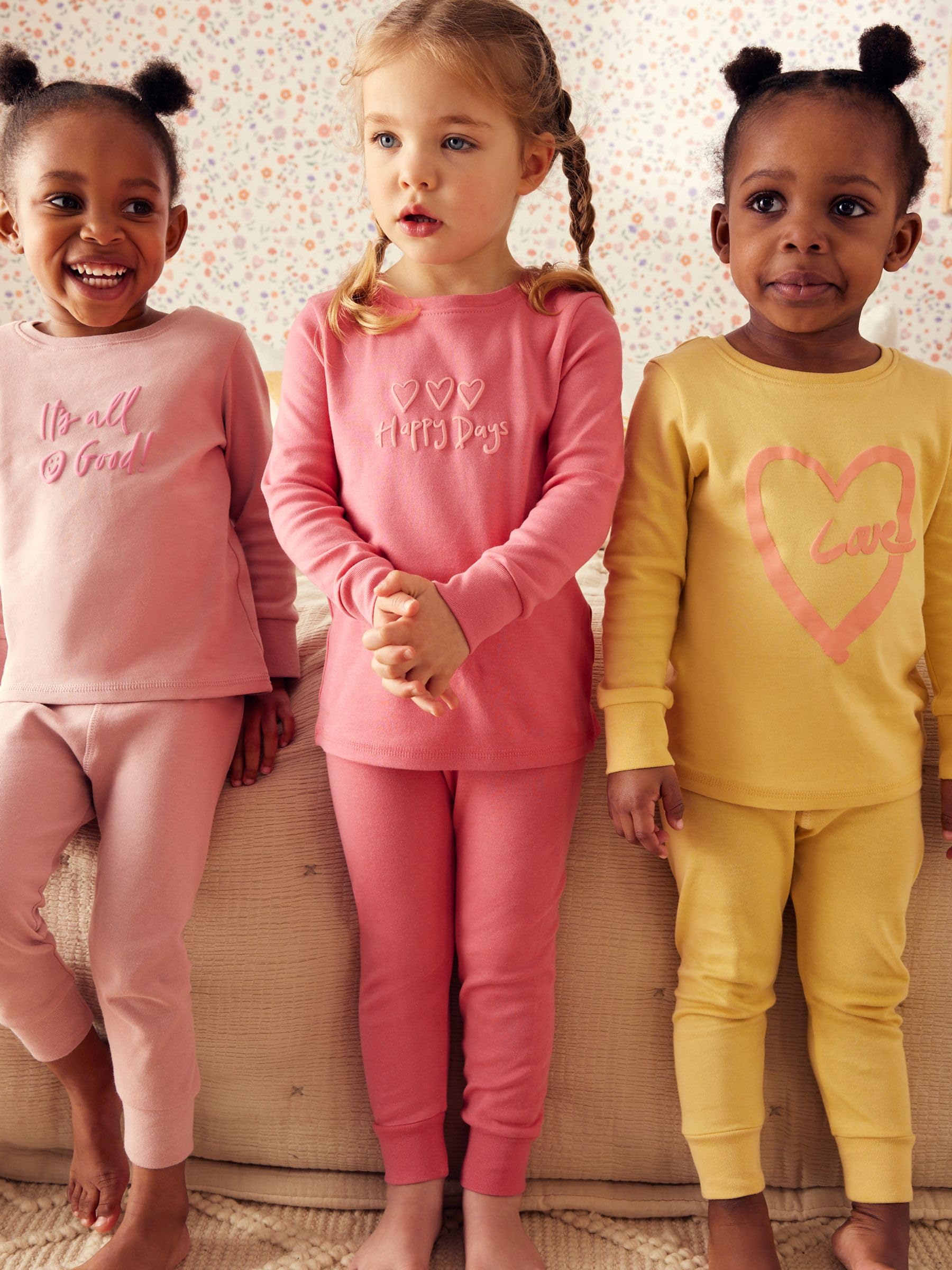 NEXT Mädchen 3er-Pack Schlafanzüge mit Print