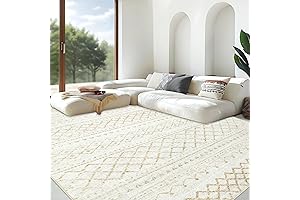Large 8x10 Boho Geometric Bedroom Rug