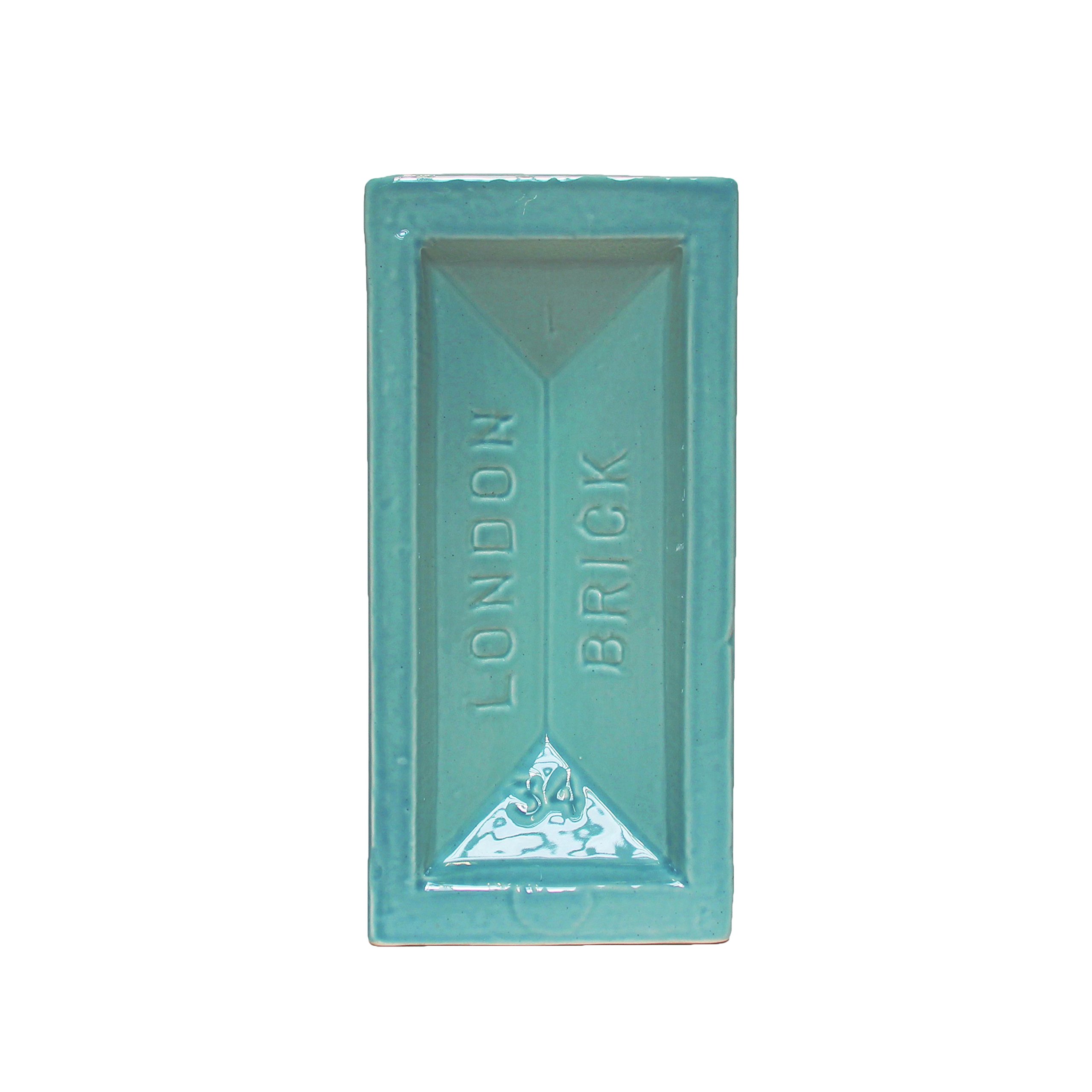 Stolen Form Blue London Ceramic Brick Vase Turquoise 6 X 9.5 X 20Cm