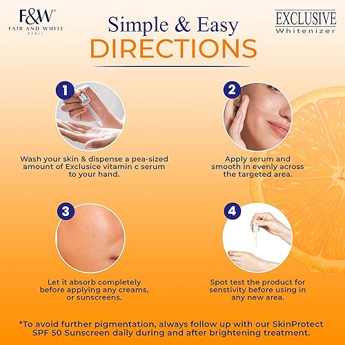 Miniatura 5 de Fair & White Exclusive, suero de vitamina C – 1.0 fl oz / 1 fl oz – Suero iluminador de la piel
