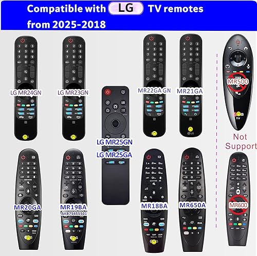 Miniatura 4 de Repuesto para control remoto LG TV, para todos los modelos LG 2019-2025 para Smart TV, voz, puntero, para Magic MR25GA, 24, 23, 22, 21, 20, 18