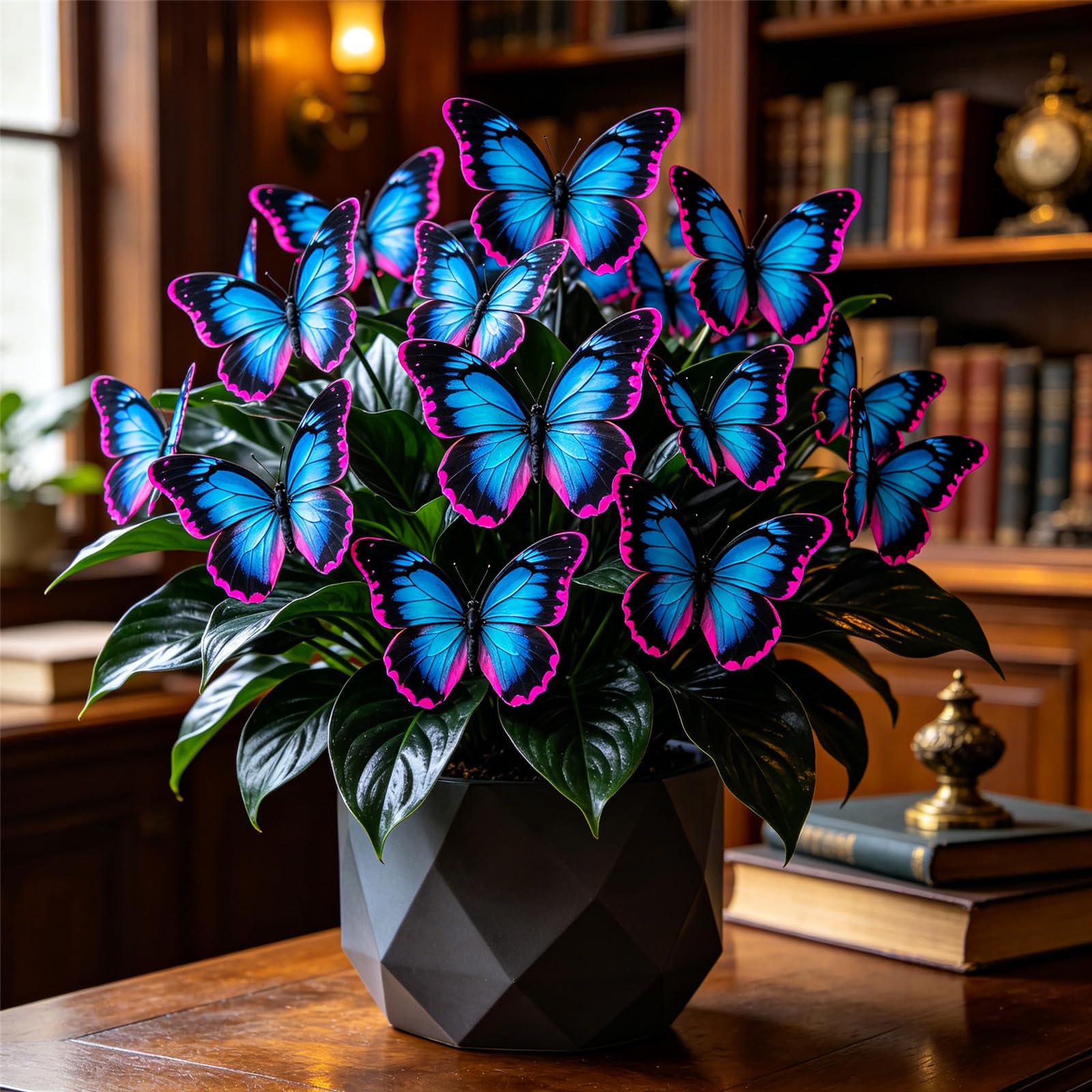 Butterfly Hosta Bulbs for Planting-Fast Growing,Excellent Display,Vibrant Color,Lovely Courtyard Accent-4bulbs-G