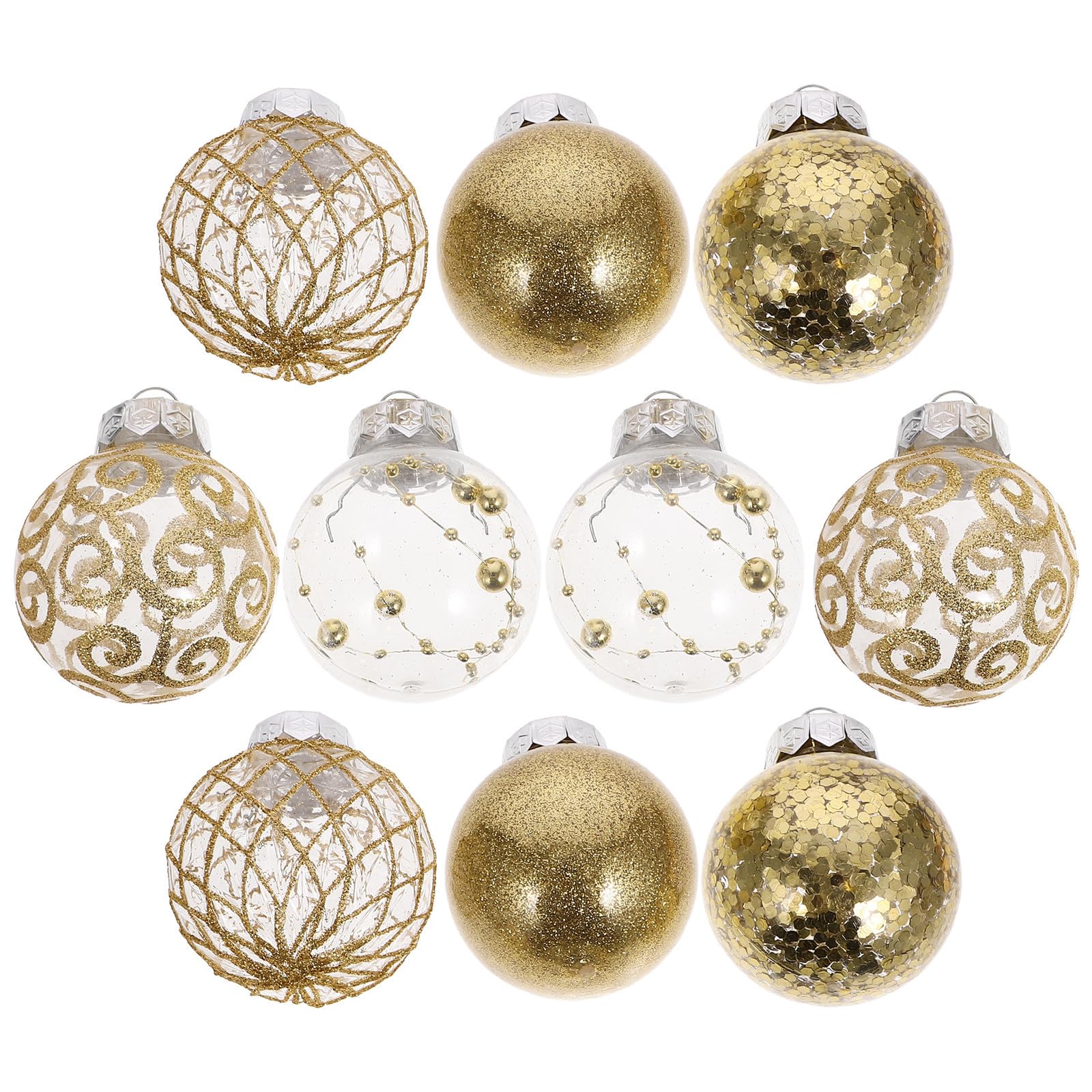 Toyvian 90 Pezzi Palline di Natale Decorative da Appendere per Albero,