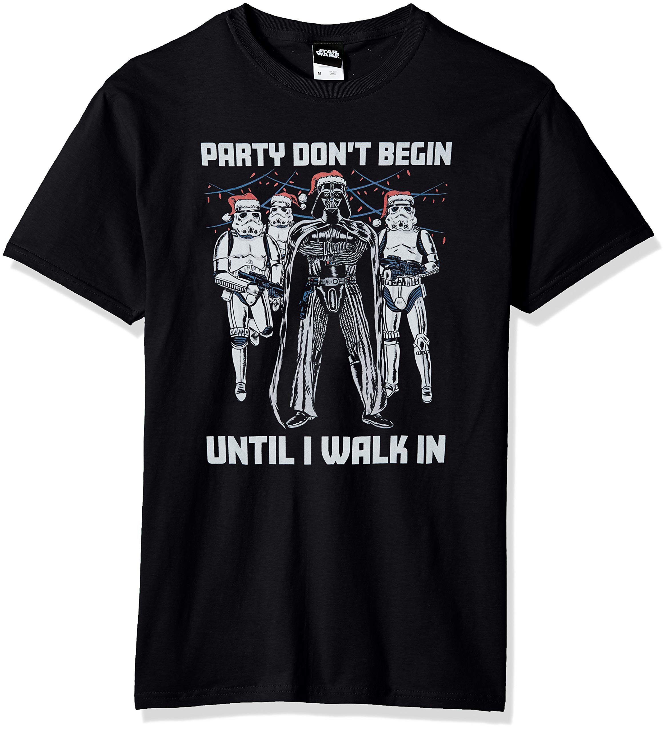 Star Warsmens Officially Licensed Star Wars Party Don't Begin Men's Tee T-Shirt