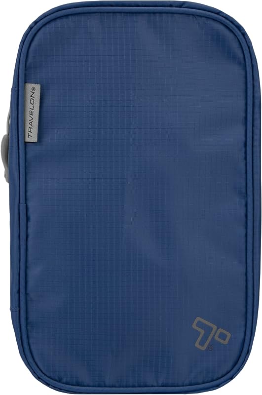 Necessaire suspensa compacta Travelon, azul Royal Blue