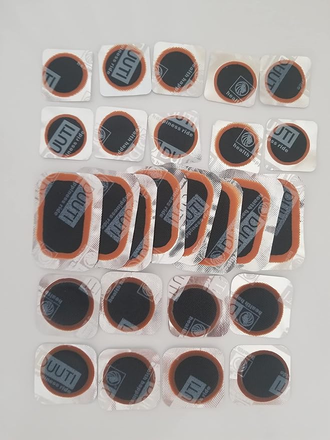 Dexnoca Bike Inner Tire Patch Repair Kit with 16 PCS
