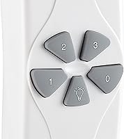Vista 5 de Westinghouse 7787000 Ceiling Fan and Light Remote Control, White