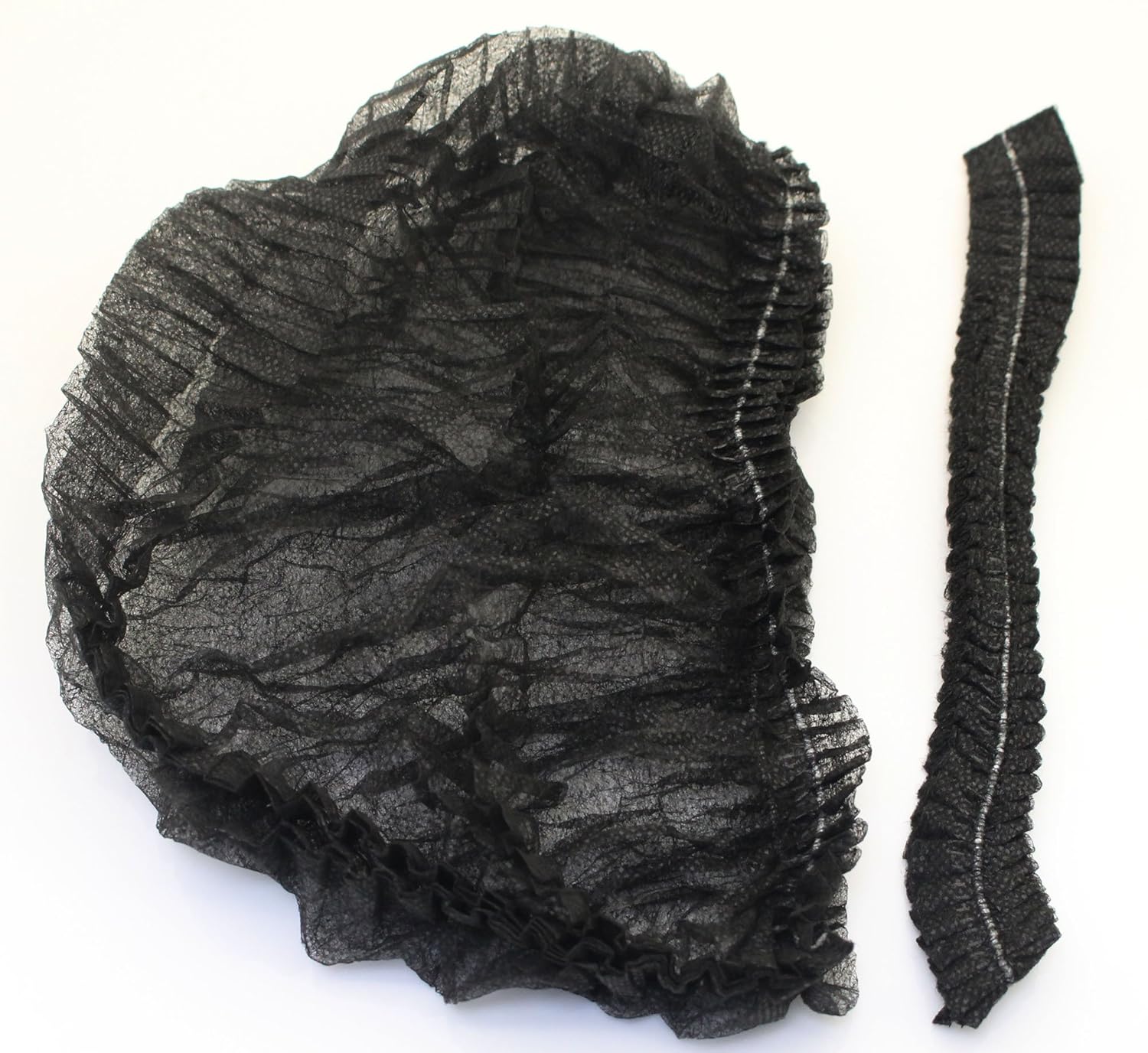 Yes!Fresh 100 Pieces Disposable Non-Woven Clip Caps Mop Caps Hairnets Head Cover, 21", with 6 Colors for You to Choose (Black) : Industrial & Scientific