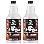Calyptus 80% Pure Concentrated Vinegar | Ultra-Performance (20X) Power | Technical Grade | Dilutes Easily to 5% Acidity (1 Cup per Gallon) | Home and Outdoor Cleaning Concentrate | 2 Quart