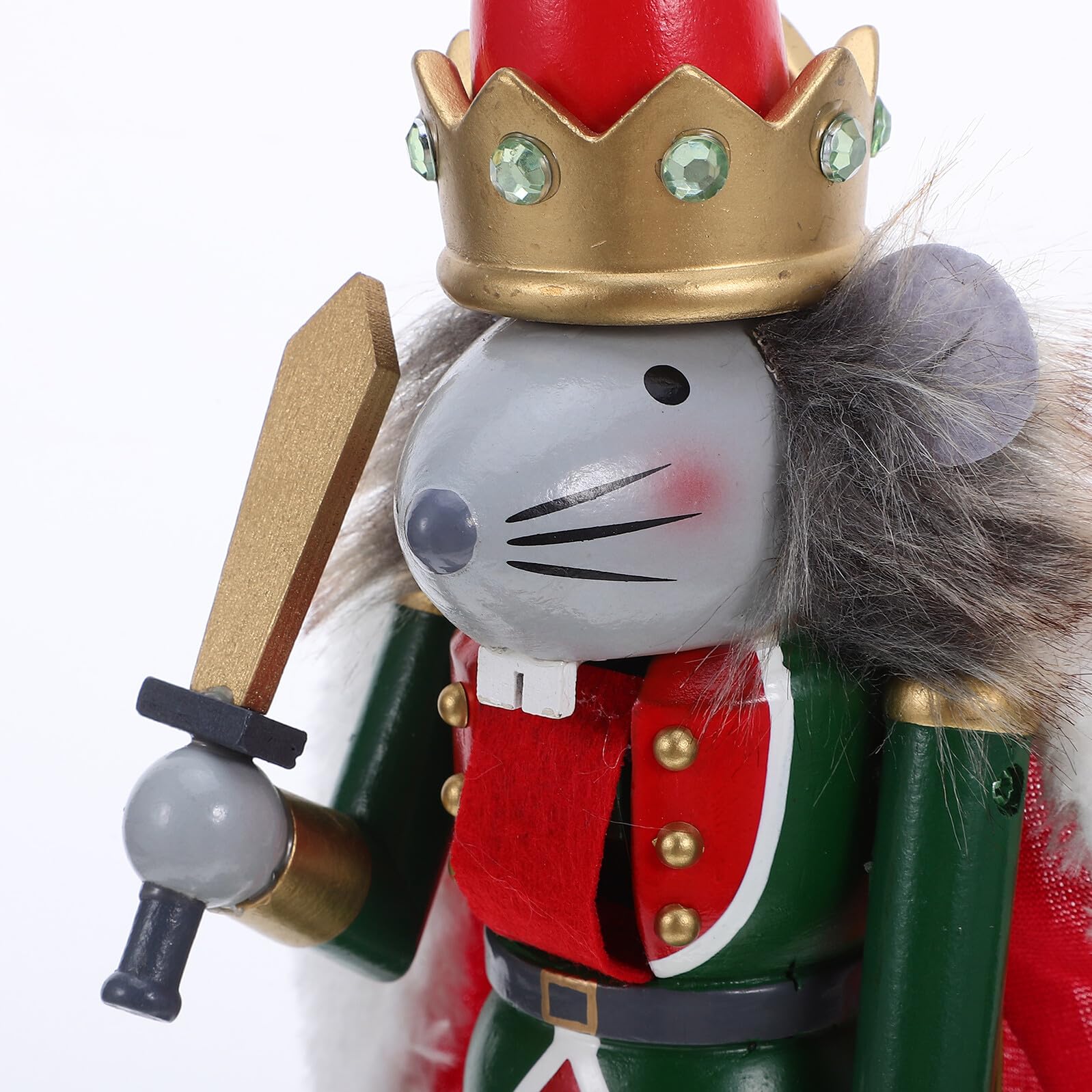 GLEAVI Musical Box Pupazzo in Re dei Nutcracker con Meccanismo Carica e Musica per Decorazioni Natalizie da e Casa Regalo Festivo Batterie