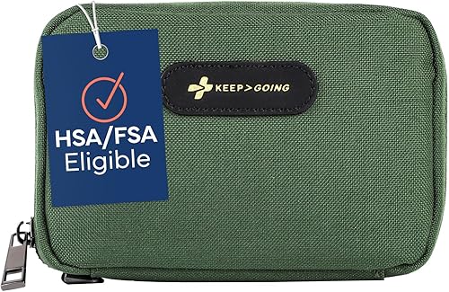 Miniatura 20 de Kit de primeros auxilios de viaje Keep Going para niños, 130 unidades, para bolso, bolsa de pañales, mochila y maleta, con vendajes sin látex, 7 x 5