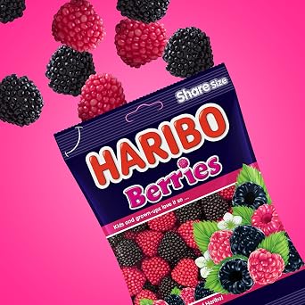Haribo Berries, 2.8 oz 80 g x 4 Bags