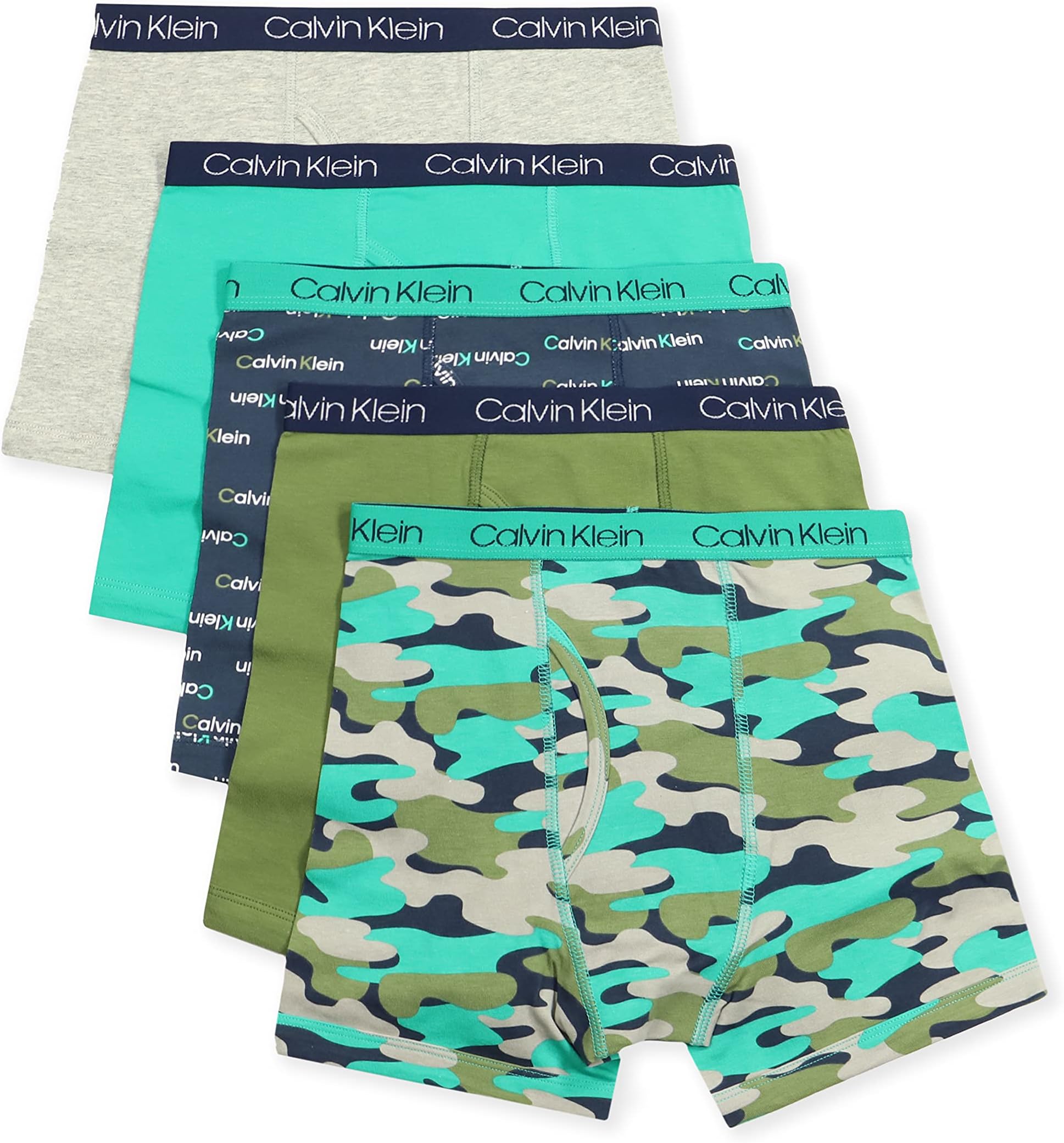 Kids Boys' Modern Cotton Boxer Brief Underwear 5-Pack