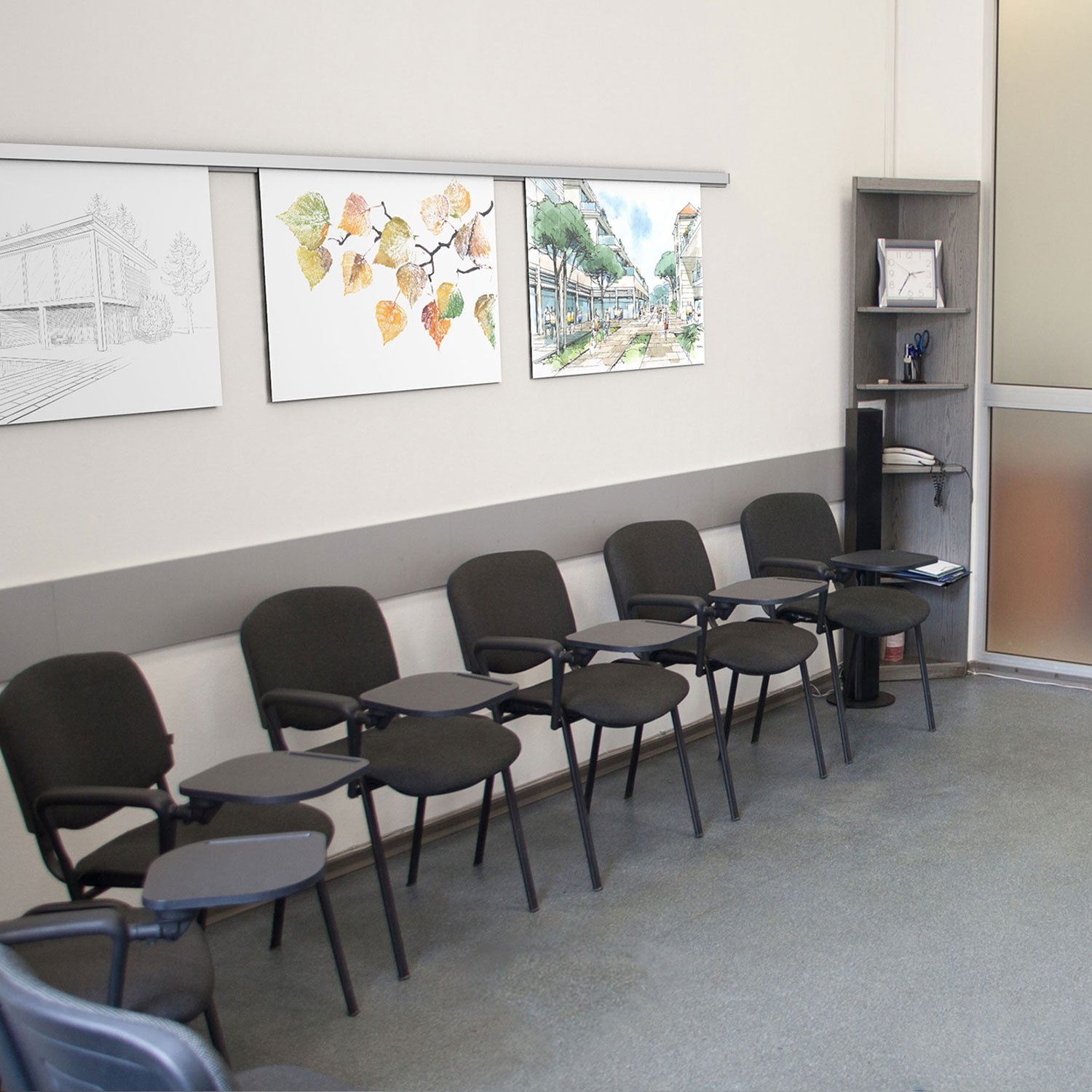 hang-it Klemmleiste Klemmschiene aus Aluminium - 200 cm - zur Präsentation von Fotos, Bildern, Postkarten