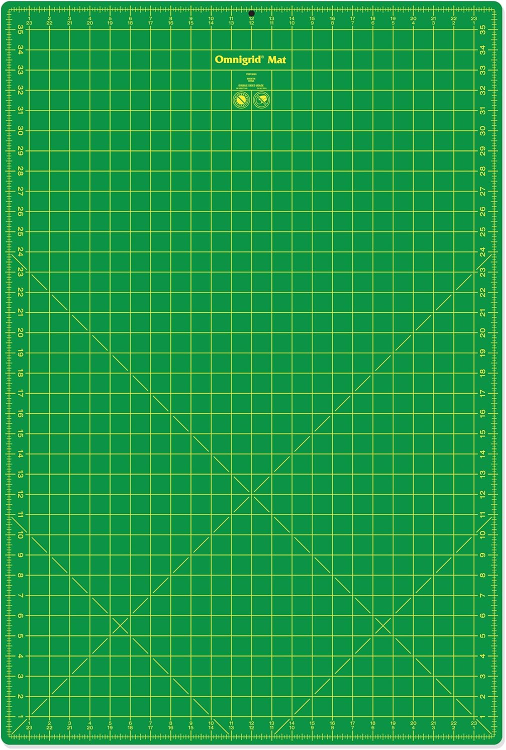Dritz Omnigrid Gridded Mat, 24" x 36", Green,Grey 37.1"L x 25.2"W