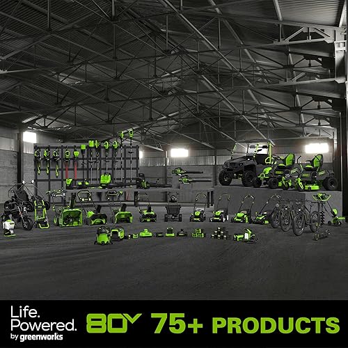 Miniatura 5 de Greenworks Cortadora de cuerdas sin escobillas de 80 V y 16 pulgadas (compatible con el accesorio) (Gen 2), batería y cargador no incluidos