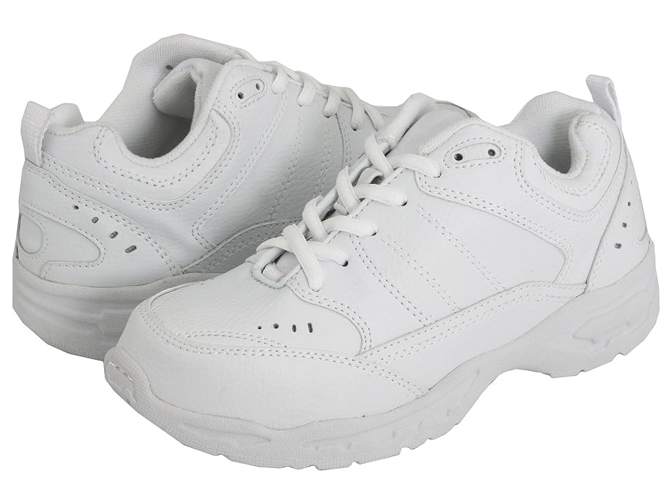 

School Issue Athletic (Toddler/Little Kid/Big Kid) (White Leather) Boy's Shoes
