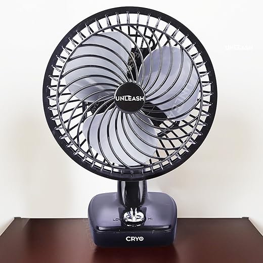 Unleash Cryo 230 MM High Speed Table Fan For Home Bedroom Li