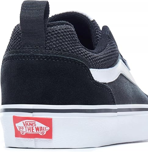 Vans Mens Size 10, Filmore Sneaker Black & White Suede & Mesh Canvas Lace Up Shoes, Low Top Men's Trainers, Lightweight Men's Shoes Active Wear Range (10 UK) - 5