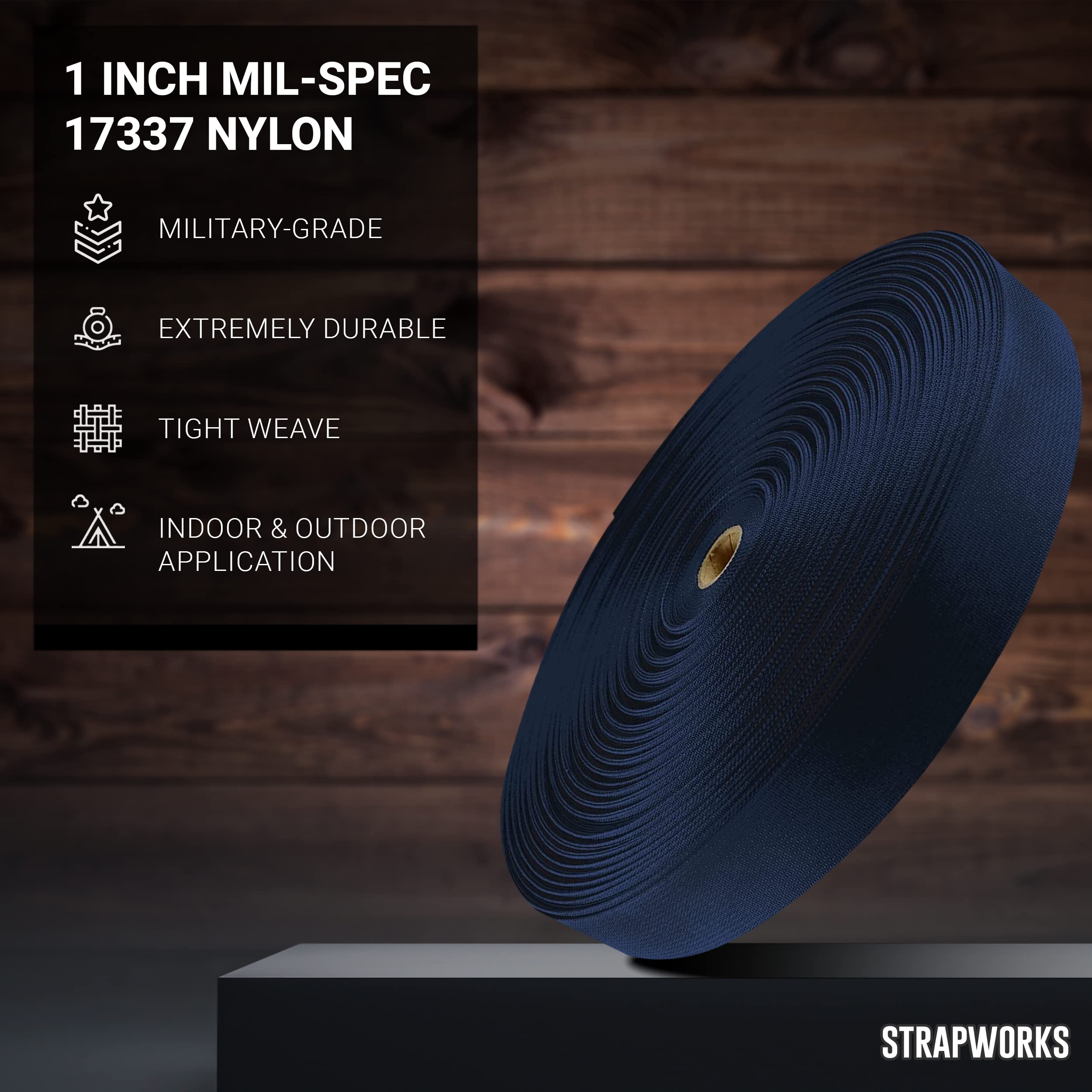 Snapklik.com : Strapworks Military Spec Flat Nylon Webbing MilSpec ...