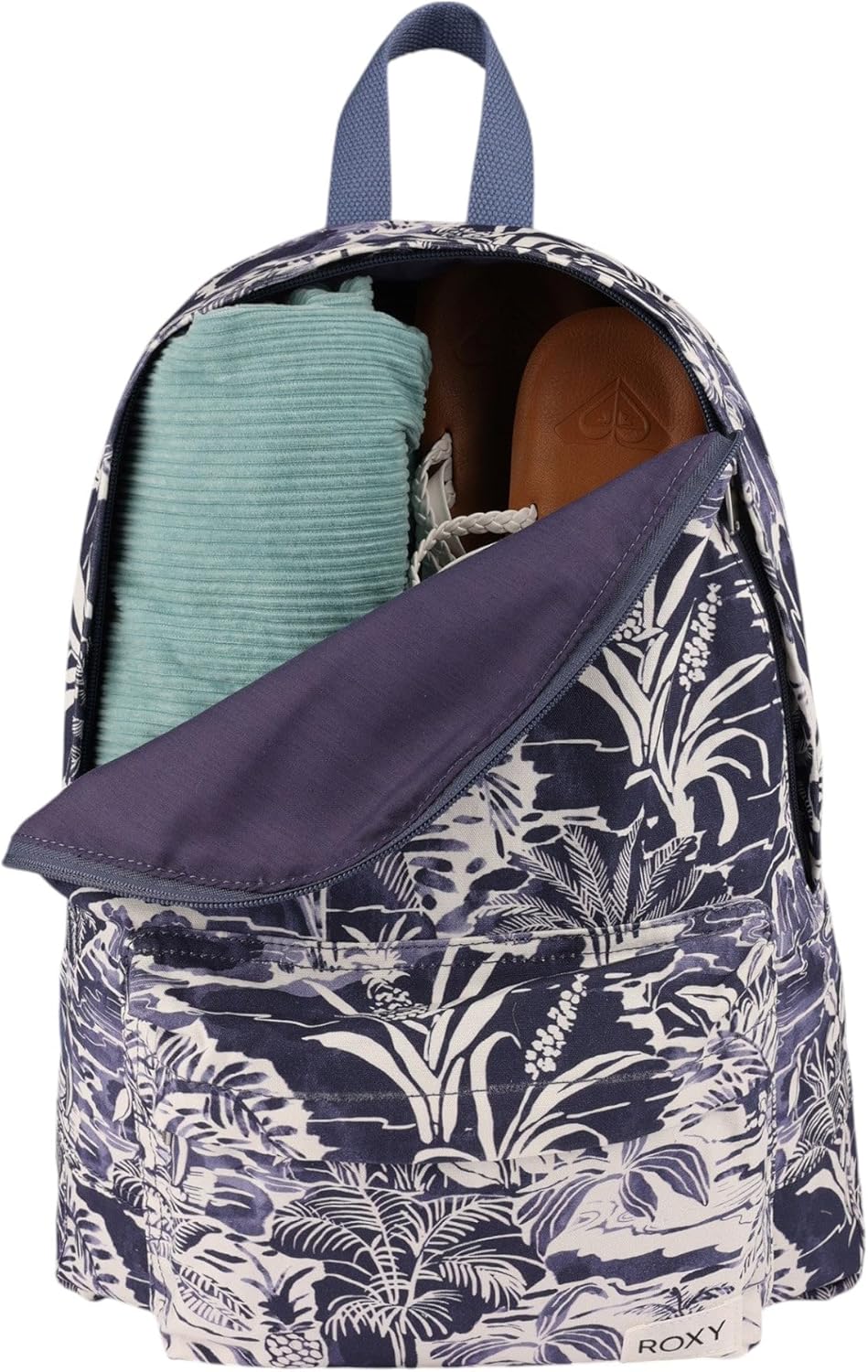 Roxy Women's Sugar Baby Backpack | Travel |Vacation | Work | Everyday Carry | 16L Capacity - Indigo Mana